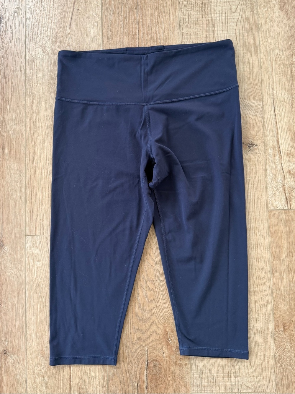Athleta Elation Capri High Rise Leggings Navy Blue Size 1X